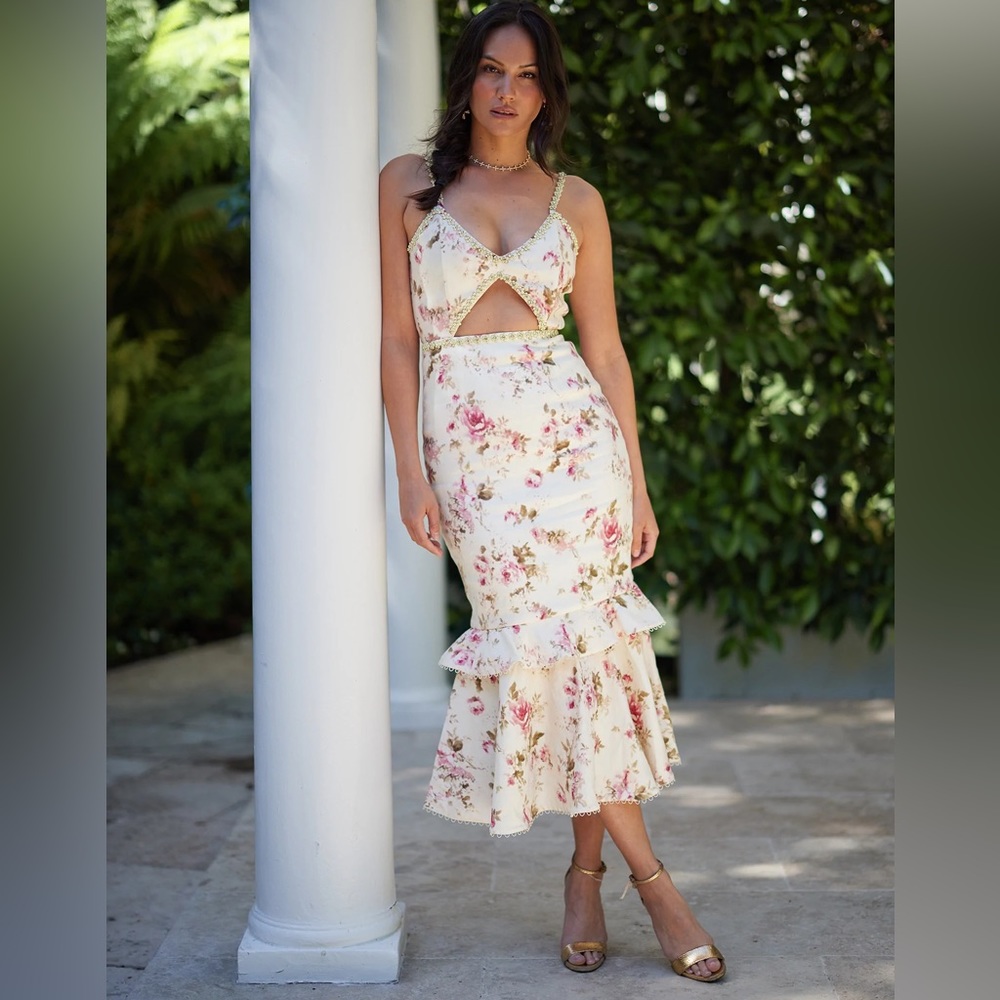 V. Chapman The Luna Dress in English Rose size 8
